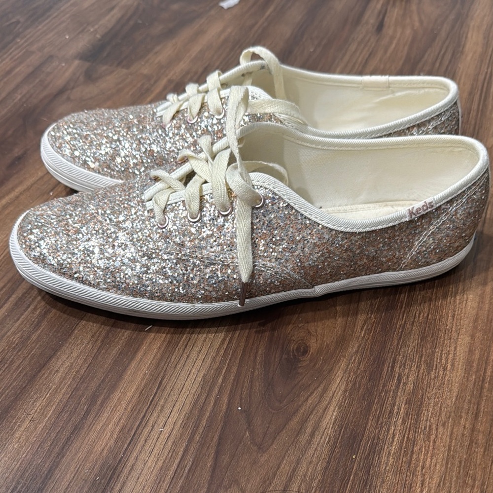 Kate Spade Keds Women's Glitter Sneakers - Gold